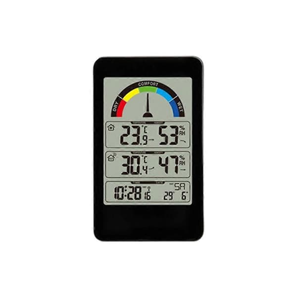 Digitalt termometer hygrometer temperaturmåler komfortindikator