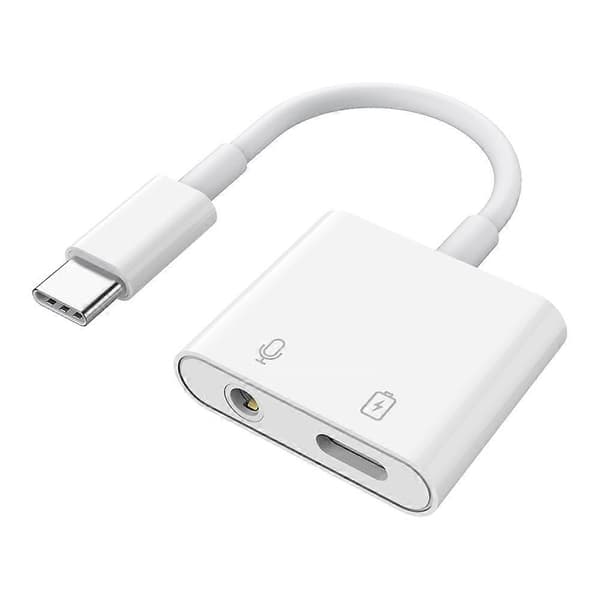 MH-CM33S USB-C til 3,5 mm hovedtelefon lydadapter Type-C Jack AUX Dongle Konverter