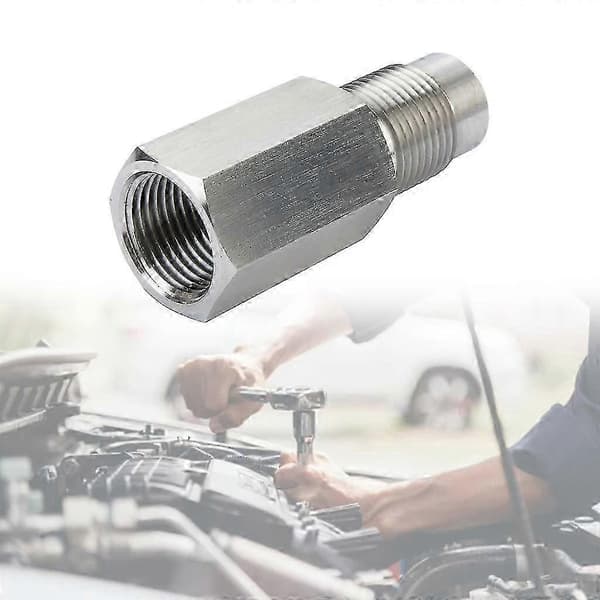 Universal rustfritt stål Sjekk motorlys Cel Mini-katalysator O2-sensor avstandsadapter M18x1.5 isolator bung-adapteromformer