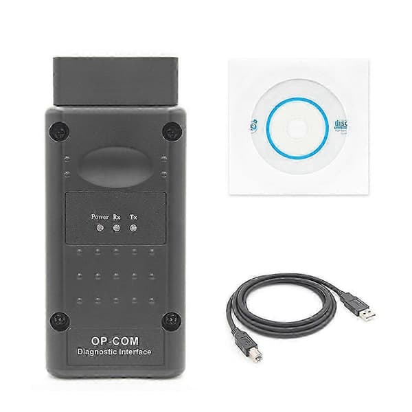 Opel diagnoseverktøy OPCOM 120309A nyeste versjon OBD2-skanner Black