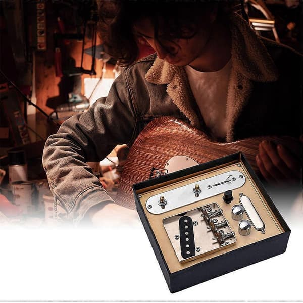 för Telecaster Bridge Line Plate Set Gitarr Pickups Kit Ersättningsinstrument