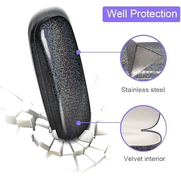 (4 stk) Brilleetui, Unisex Hard Shell Brilleetui Beskyttelse