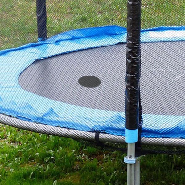 6 Sets Self-Adhesive Trampoline Patch Kits Round Square Rectangular Patch Kits for Hole Repair B Black Black 20.00X10.20X0.01CM
