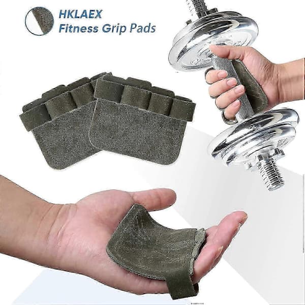 Piao 4 Finger Loop Grip Pads Handskar Tyngdlyftning Styrkelyft Marklyft Unisex Grepp