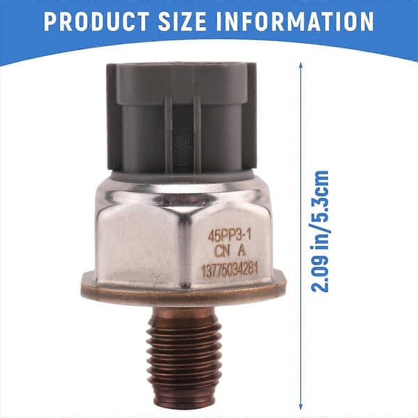 Common Rail Brændstoftrykssensor 45PP3-1 1465A034A 8C1Q9D280AA til Navara D40 2.5 Black  silver