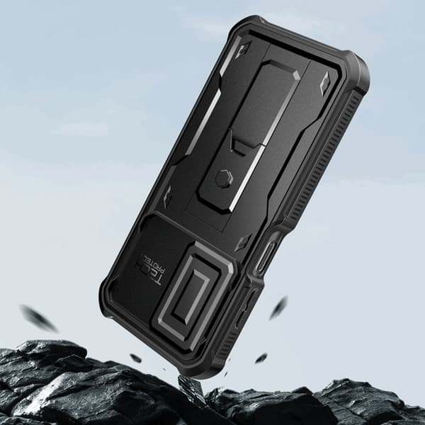 Tech-Protect Galaxy A26 5G -matkapuhelinkotelo Kevlar Cam Plus - Musta 100