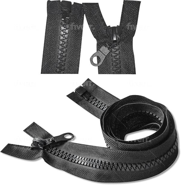 [14]1 pc Zipper 70 cm Black, Zipper for Jackets Coats Sewing Work