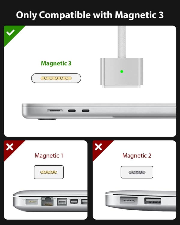 MagSafe 3 -latauskaapeli 2m – USB-C Vit white