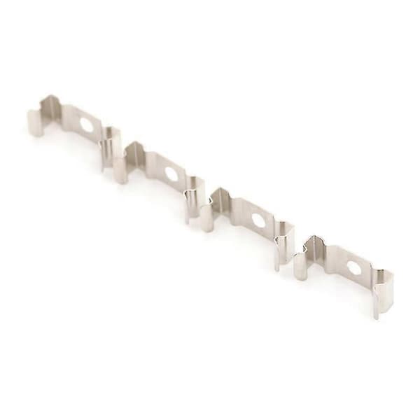 4 stk. T5 lysstofrør lampeholder beslag clips fatning sølv