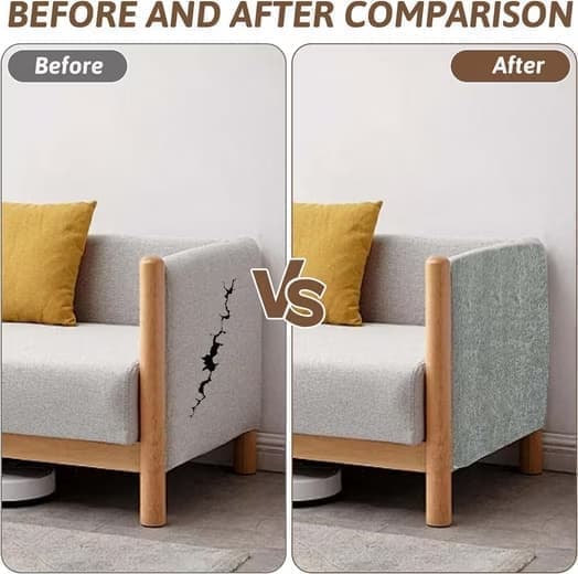 30x100 cm Self-adhesive Cat Scratch Pad, Wall Protector for Scratch Pad, Sofa Scratch Pad, Cat Scratch Mat, Corner DIY beige gray
