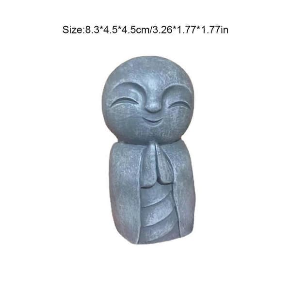 Buddha Statyer Skulptur Beende Samlarobjekt Lättviktsmunk Skrivbordshylla