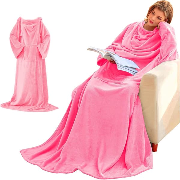 Teppe med ermer Rosa Rosa pink
