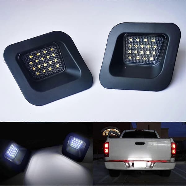 2 stk. - Nummerpladelys til Dodge RAM 1500 2500 3500 LED style597