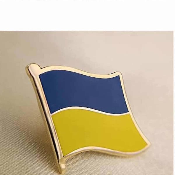 Ukraina Flagga Nål För Jackor, Ryggsäckar, Hattar (10 st)