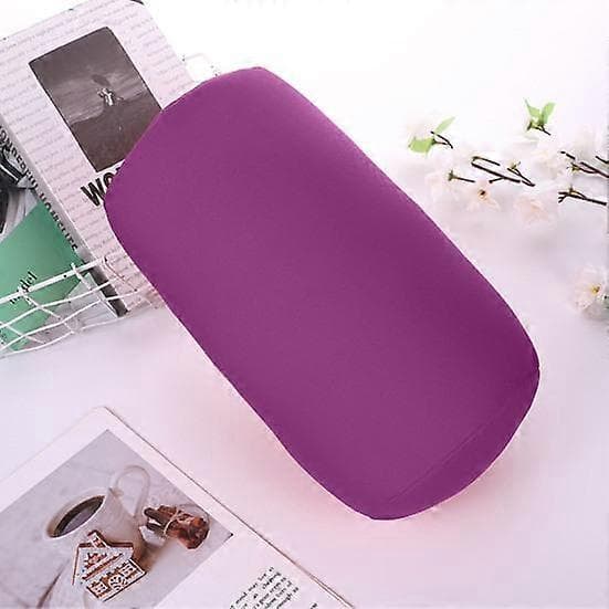 [14]Cylindrical pillow with built-in foam particles Microbead roll pillow Filled sofa pillow Sleeping pillow for bedroom Neck support Headrest Back support red