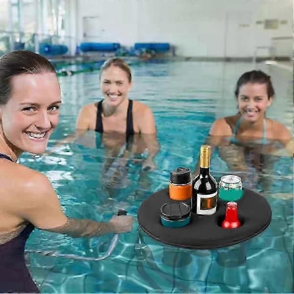 Flytande dryckeshållare med 5 hål för pool, strand och bubbelbad