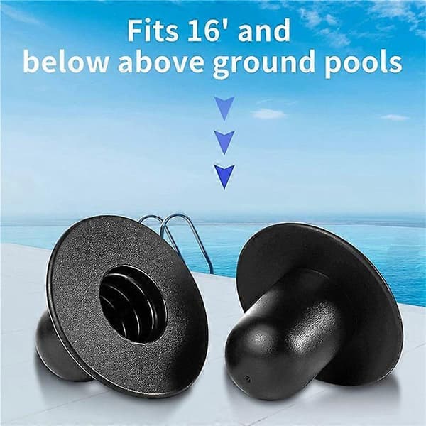 3 st silhålspropp för Intex munstyckssats silanslutning pumpinloppsmunstycke poolsil black&grey