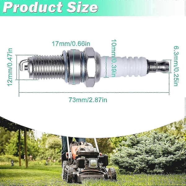 14 132 11-S DCPR6E Tändstift 2-pack för Kohler gräsklipparmotor