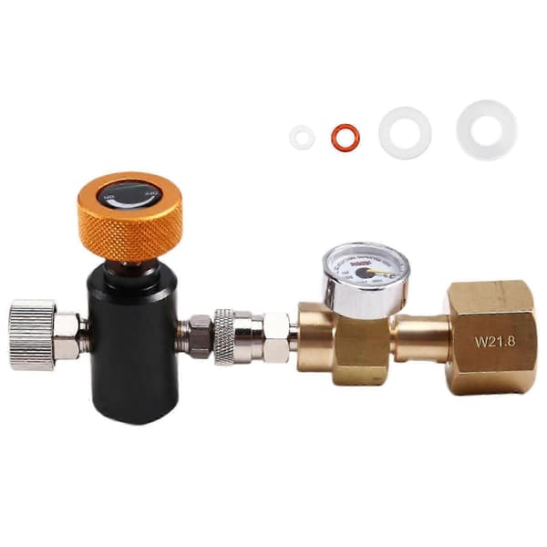 Til kulsyrepatron cylinder oppustningssamling oppustningsventil supplerende station adapter, adapter oppustningsventil A
