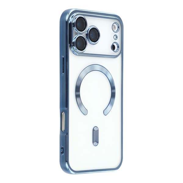 iPhone 17 Pro Max Deksel MagSafe Galvanisert TPU Blå 35