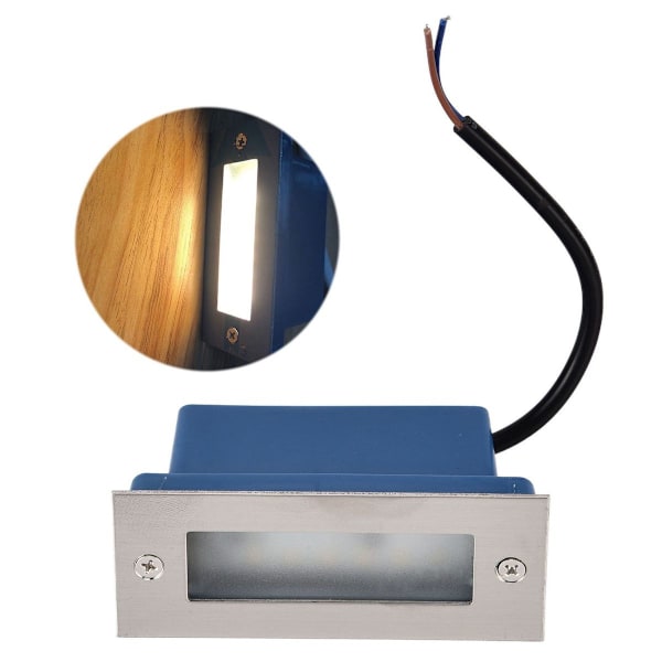 Trinlys, vandtæt, rektangulær, lavet af rustfrit stål, horisontalt format KLB