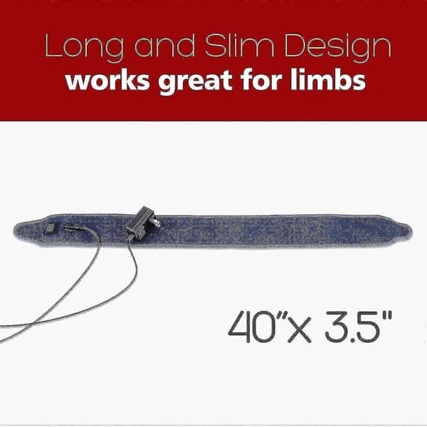 Extra lång värmedyna för smärtlindring, uppvärmd dyna för handled, arm, fotled, armbåge och ben