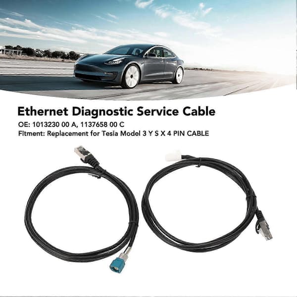 Ethernet Diagnostic Service Cable 1137658 00 C Sensitive Replacement for Tesla Model 3 Y S X 4 PIN CABLE