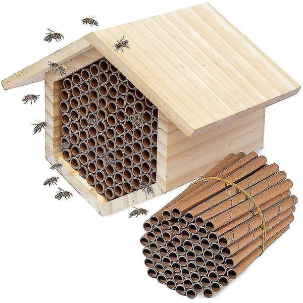 50 st bi-bonrör påfyllningspappersfoder för insekthotell
