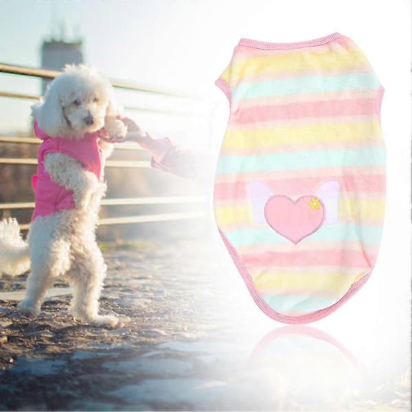 Pustende varm genser til hund og katt (M Rosa Kjærlighetshjerte) 5 5