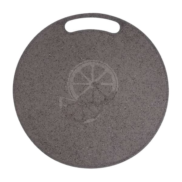 Plastic Cutting Board for Kitchen, Round Baking Board, Fruit and Vegetable Cutting Board with Handle, 31 cm