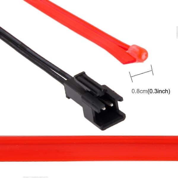 4m kaldt lys fleksibel LED-stripe for bildekorasjon Red Light
