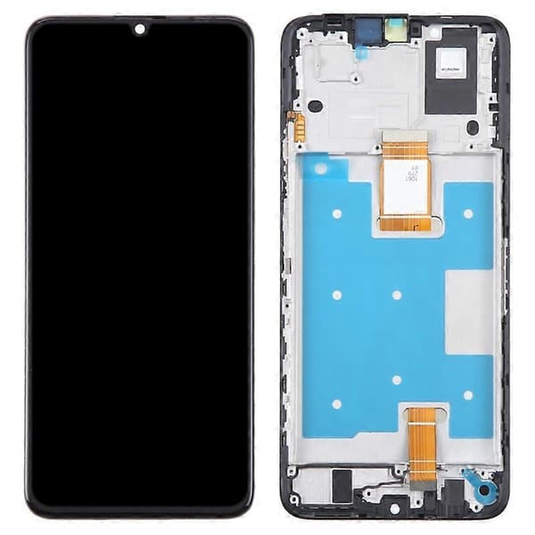 Lemonda For Honor X7a 4G OEM Grade S LCD-skærm og digitizer-samling + rammeudskiftningsdel (med