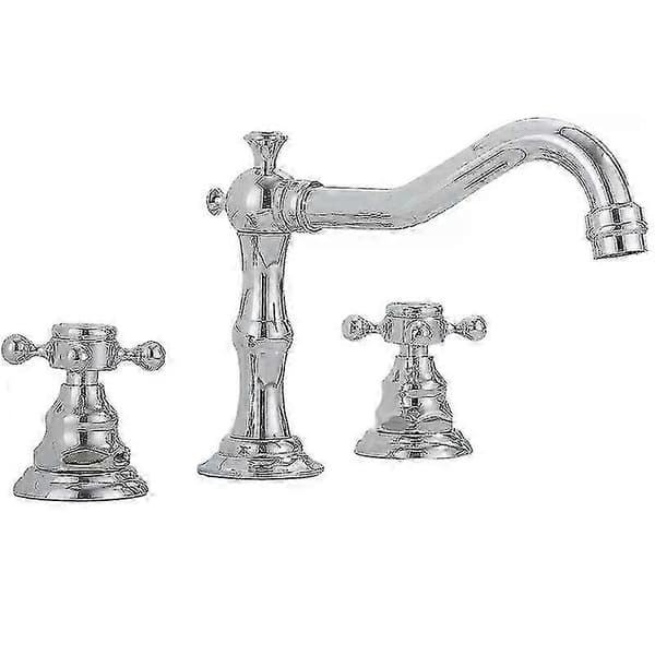 Moderne 8-tommers messing servantkran med 3-hulls design blandebatteri Brass