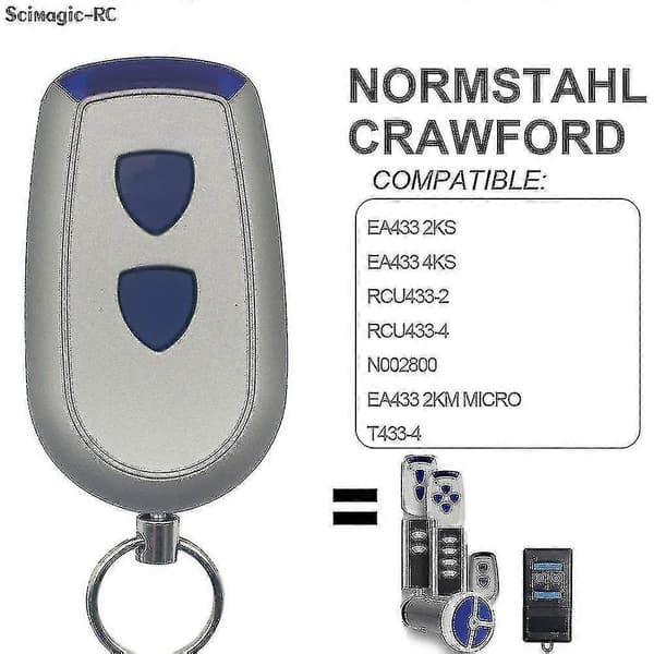 Garagedør Fjernkontroll 433MHz EA433 Modell 2.4KS 2km Rekkevidde Rullende Kode Style2