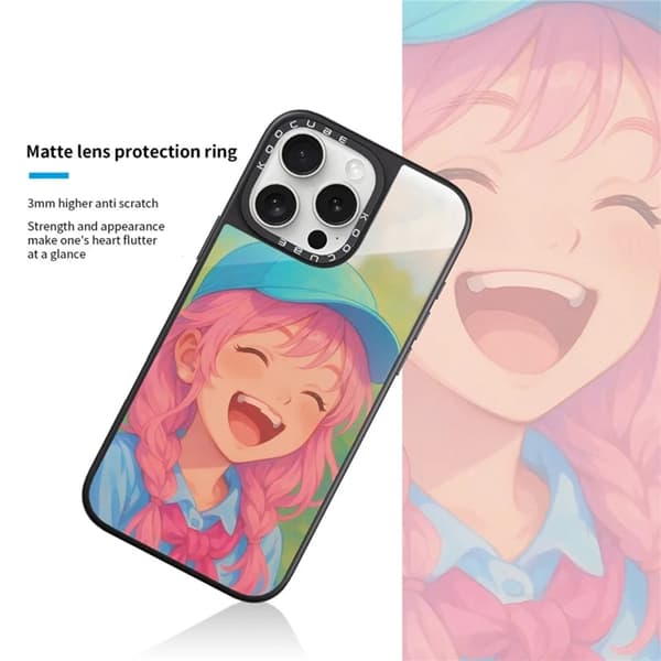 Mobilcover til iPhone 15 Pro Max MagSafe Aluminium Silikone Rosa 95