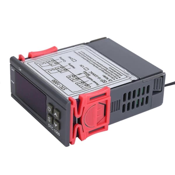 5 st 220V digital termostat med NTC-sensor för exakt temperaturkontroll black