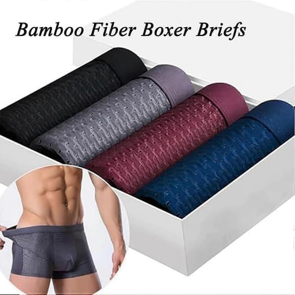 Bokser i bambusfiber, bokser i bambusfiber, Box Hero bambusbokser 3X-Large 4pcs-e