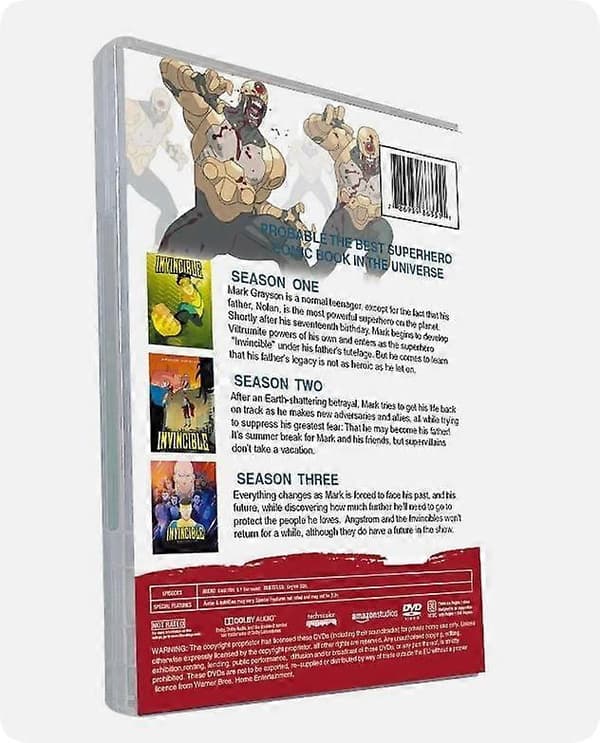 Nytt Box Set Invincible Säsong 1-3 DVD Komplett Serie 6-Disc engelsk version