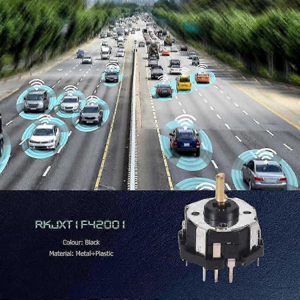 RKJXT1F42001 4-veis bryter bilnavigasjonskoder nøkkelvippebryter med trykkbryterkoder