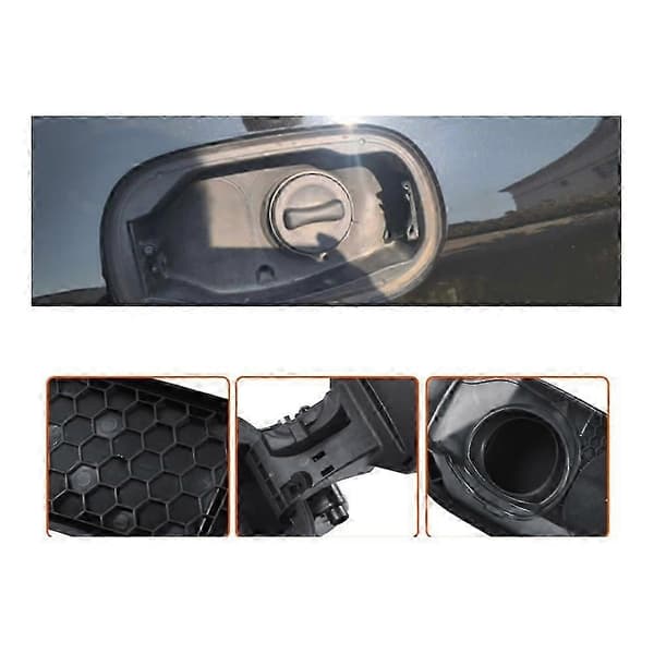 Bilbränslepåfyllningshus med fällbart lock 2536305902 för GLC W253 2015-2022 Bränsletanklockbas Black