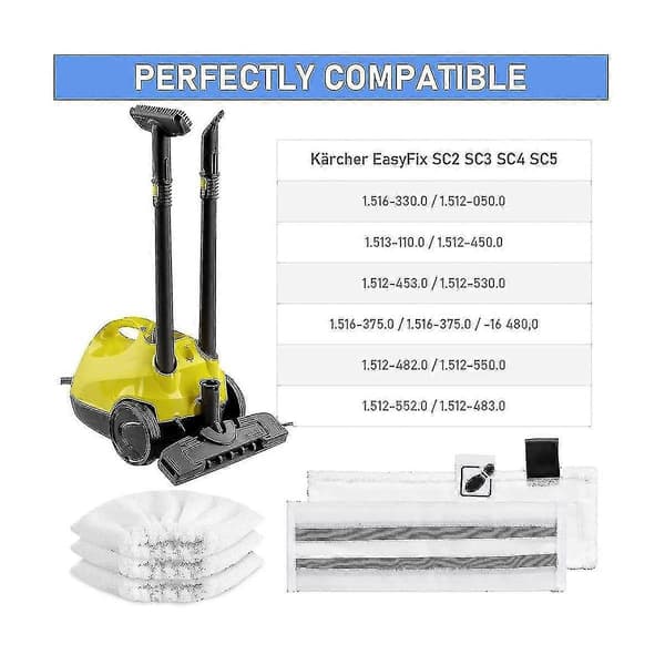 12 st mjuka mikrofiberdukar kompatibla med Easyfix Cleaner SC-serien