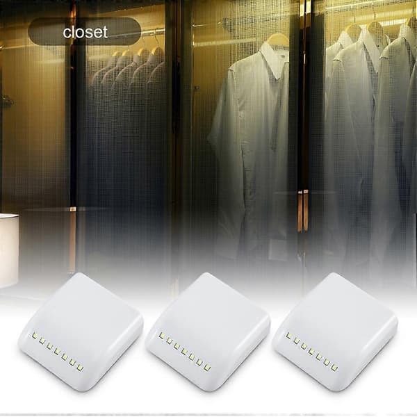 Skaplys 7LED Skapsensor Lyse Plastbelysning Soverom