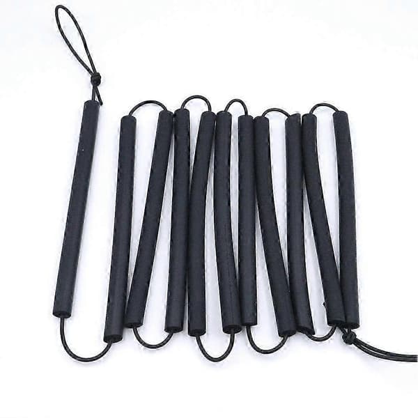 Høydehopp strikk elastisk stang skumtau treningsutstyr Black