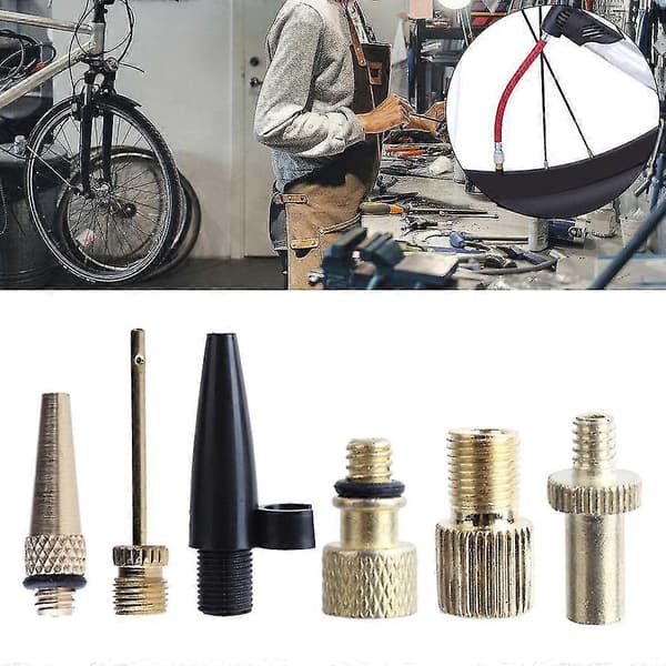 Premium messing Presta og Schrader cykeldækpumpeadapter