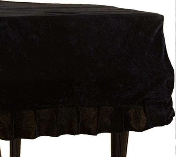 Fløyelspianodeksel for standard vertikale flygler 160 cm Makramé