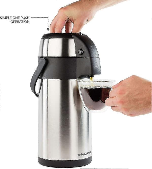 3L drikkedispenser i rustfrit stål, ideel til udendørs arrangementer 3 litres