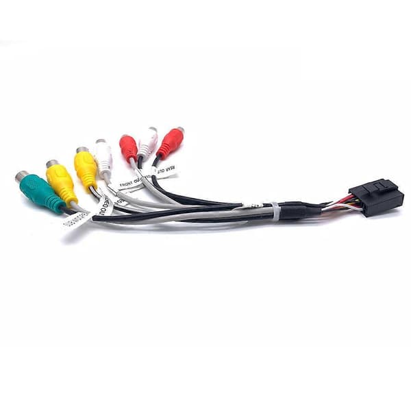 14-bens universel 7 RCA-udgangsledningsnet Subwooferkabeladapter Ledningsforbindelse Android Radio Bluetooth-sendere Bil DVD CD-tilbehør