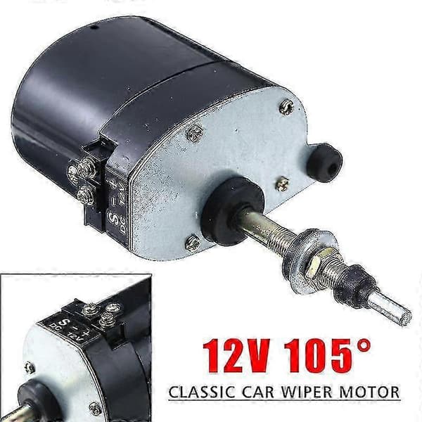 Slitesterk 12V vindusviskermotor med bryter for universelle traktorviskersystemer