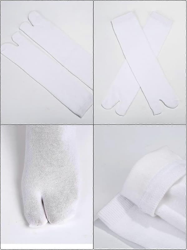 Par Unisex Tabi Flip-Flop Strumpor Getstrumpor Bomull Split Toe Tabi Strumpor Elastiska för Kvinnor och Män, Flerfärgad