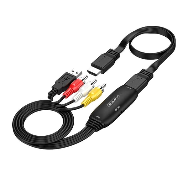AV til HDMI-omformerkabel - RCA kompositt til HDMI-adapter med USB-strøm 76